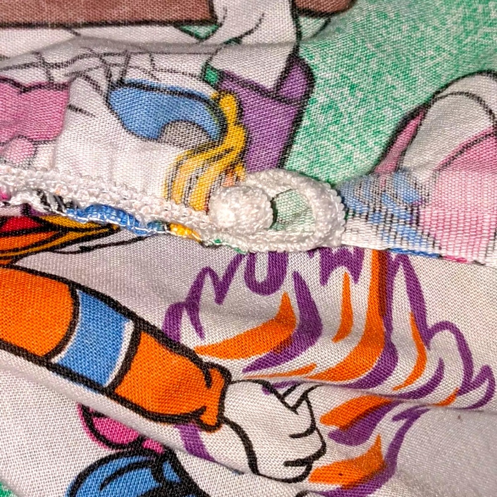 Vintage Disney Sports Mickey Twin Fitted Sheet – 90s Bedding – Rare Collectible - Picture 5 of 12